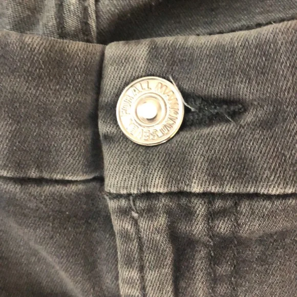 7 for All Mankind B(air) High Waisted Skinny Jeans. Dark Grey. Size 26 - Picture 7 of 8